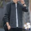 Мужская осенняя новая рабочая рубашка-куртка молодежная модная тенденция повседневные мужские универсальные топы куртки для активного отдыха
