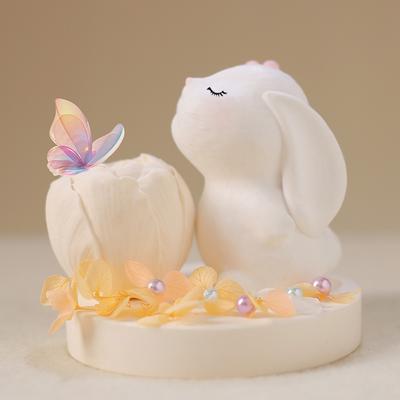 Сделай сам Кристальная капельница 3D форма кролика Ароматерапия Гипсовая форма для свечи Машущий плюшевый мишка Кошка Стол Силиконовая форма