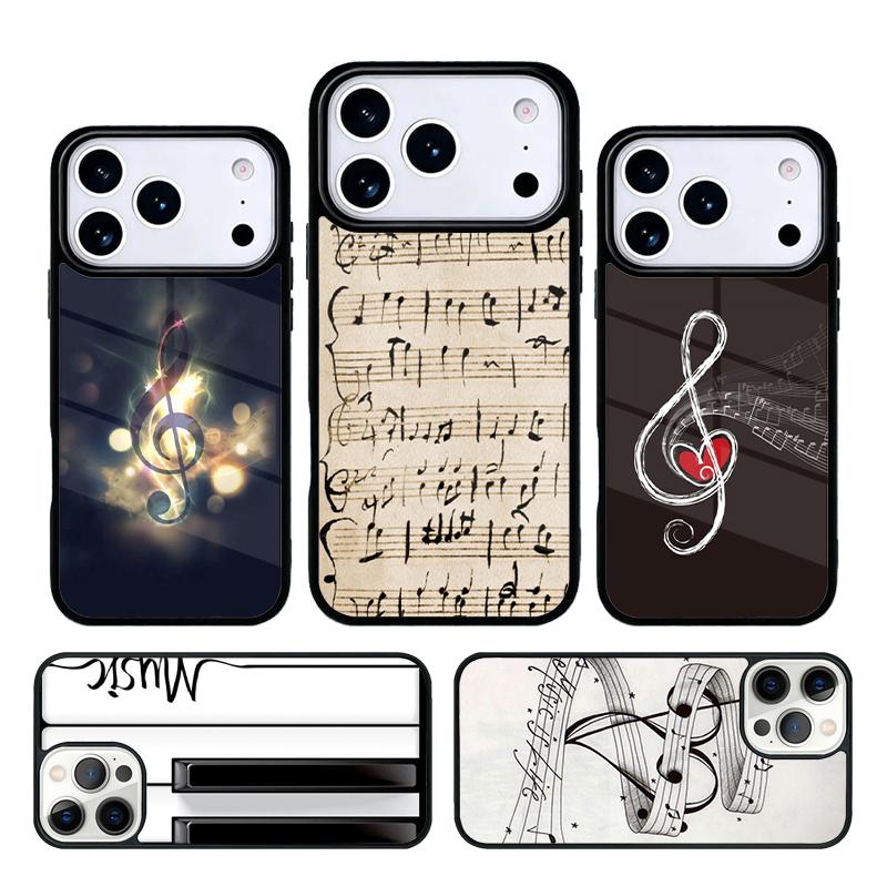 Colorful musical notes Phone Case Cover for IPhone 11 12 13 14 15 16e 17 Pro Max Coque for IPhone 17 Air