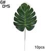 10 шт. искусственные растения поддельные листья монстеры для декора стен гостиной и вечеринки
