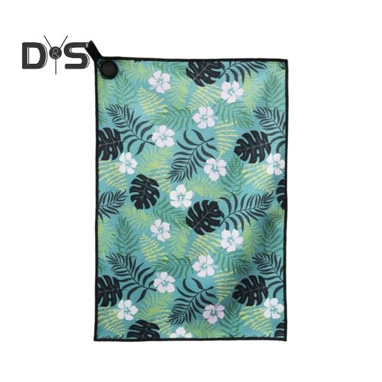 Магнитное полотенце для гольфа с сильным магнитом, вафельная сумка для гольфа из микрофибры, полотенце для гольфа с принтом, чистящее средство для мячей для гольфа