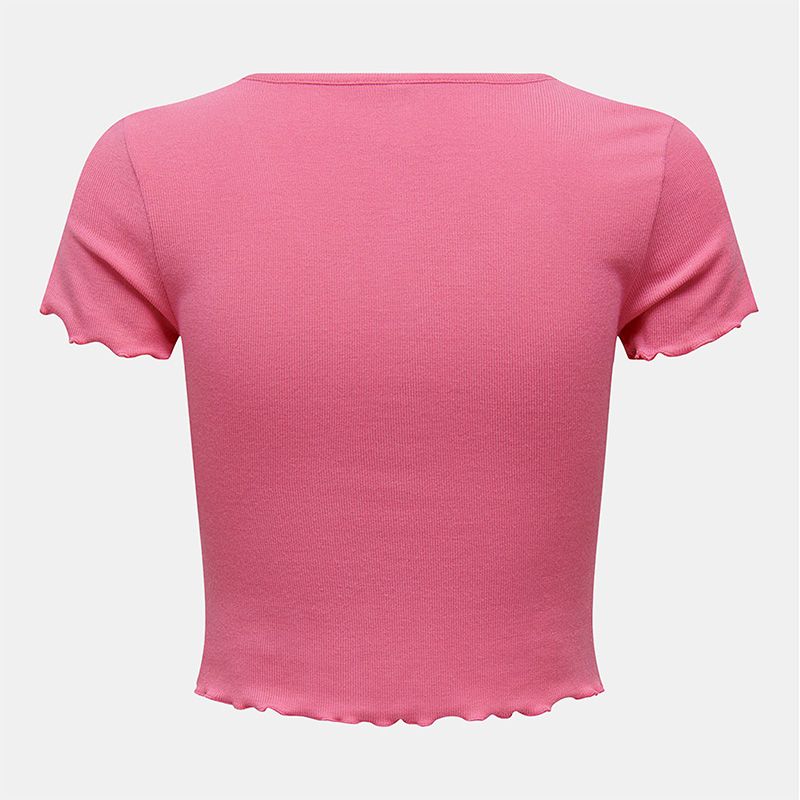 Футболка kika кроп-топ с V-образным вырезом Женская ONLY