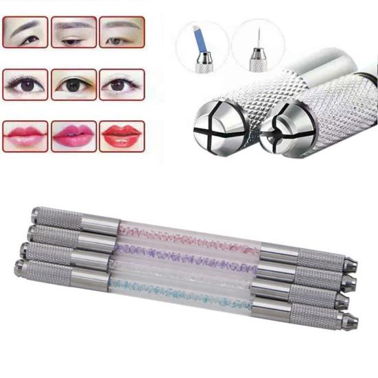 Модная двухсторонняя ручная ручка для татуировки, перманентный микроблейдинг, ручка для бровей, инструмент