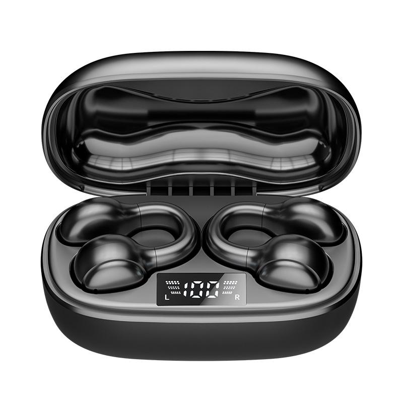 Беспроводные наушники M38 Bluetooth с костной проводимостью - Шумоподавление, Сверхдолгий срок службы батареи, Беспроводные, с зажимом на ухо, Идеально для спорта.