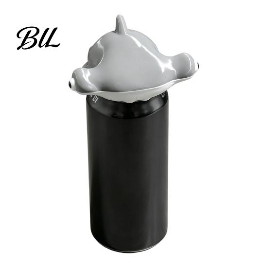 3D Printed Can Topper Reusable Animal Soda Lids for 375ml Standard Cans, Frog Dinosaur Beverage Seal Shark Toppers Dust Protection And Spill