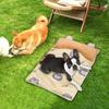 Охлаждающий коврик для кошек Охлаждающая подставка для животных Постель Ледяной матрас для сна с подушкой Для помещения улицы Переноска Клетка Будка Автомобиль Спальня После тренировки