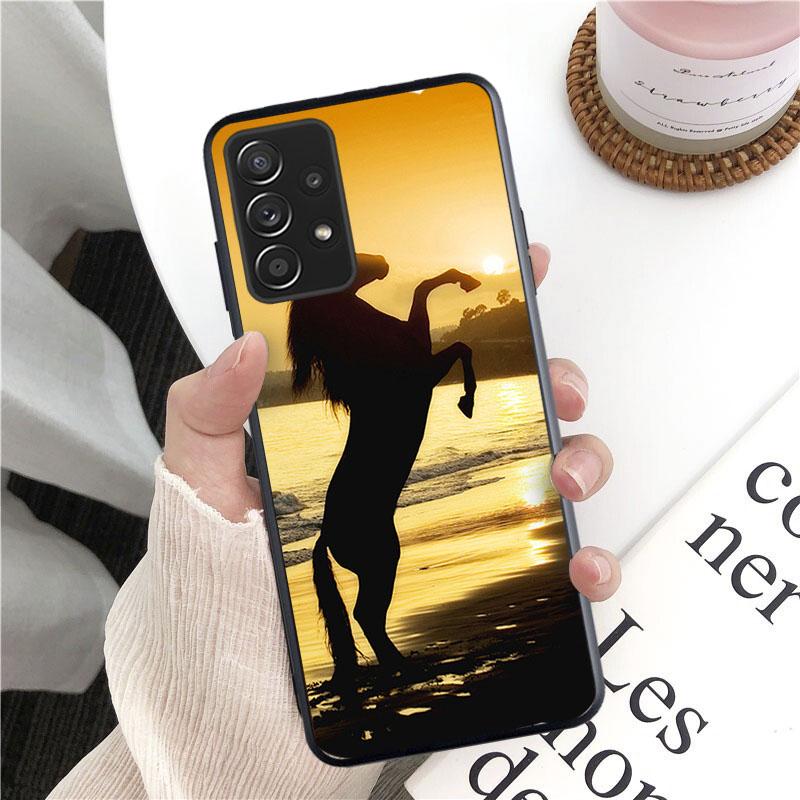 Чехол для телефона с изображением лошади для Samsung Galaxy A13 A22 A12 A32 A71 A11 A21S A33 A52 A72 A51 A50 A70 A31 M31