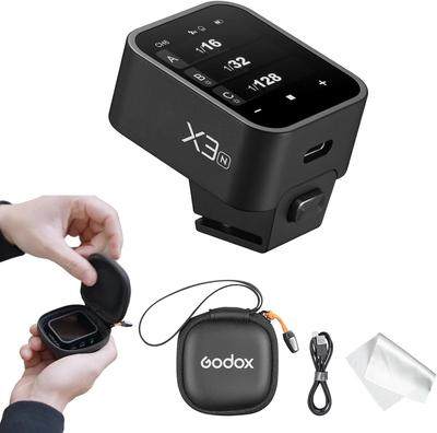 Godox Godox X3N Сенсорный экран TTL Беспроводная вспышка Вспышка Вспышка Пульт дистанционного управления Литиевая Быстрая Совместимая с Nikon Знак технического одобрения в комплекте [Авторизовано]