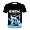 Roblox Game kids T-shirt cosplay costumes Child Cartoon Short sleeve top 3D Print Casual Street Clothes