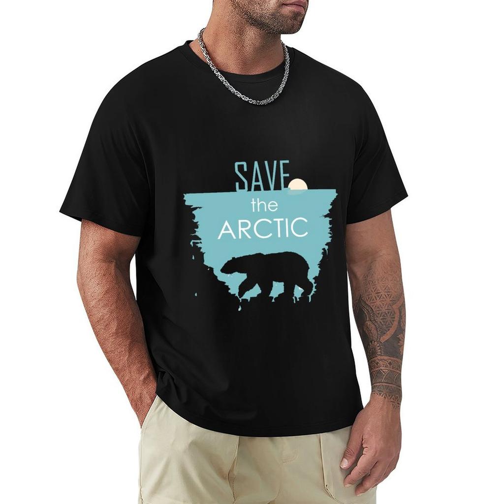 save the Arctic T-Shirt heavyweights Aesthetic clothing cotton graphic tees oversized graphic tee funny t shirts men