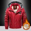 Outdoor Casual Down & Parkas Coat Oversize Plus Velvet Thick Keep Warm Winter Men's Black Red Padded Oversized Jacket