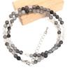 4mm Round Natural quartz Beads Necklace Natural Stone Lobster clasp 15inch Hand Made Neutral DIY Jewelry Making Women gift
