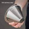 Coffee Filter Easy To Clean Stainless Steel Coffee Cone Filter Reusable Fine Mesh Strainer for Home Kitchen