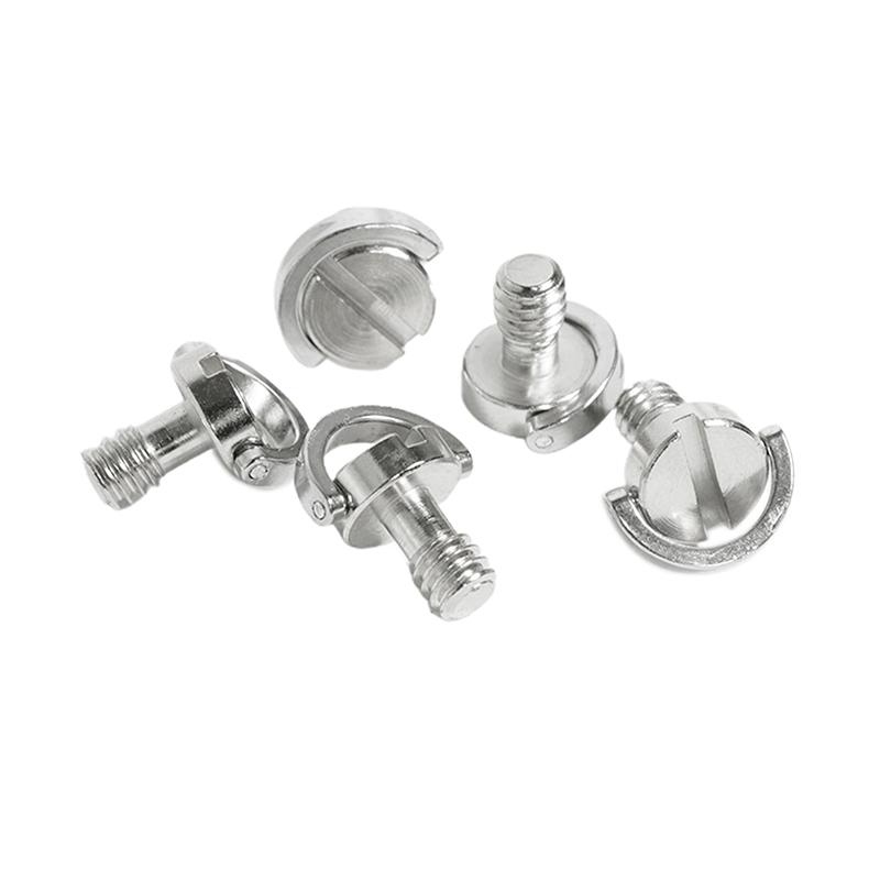 Винт для камеры 1/4 для быстросъемной пластины. 1/4-дюймовый складной штатив с D-образным кольцом-адаптером.