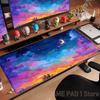 HD Японское аниме ночное небо мультфильм Коврик для мыши Печать Компьютерные геймеры Блокировка аксессуары для стола Коврики для мыши Клавиатура ПК XXL Коврик для стола