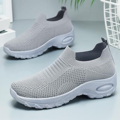 Туфли женские туфли новые дышащие универсальные летящие тканые одинарные туфли на один педаль ленивые туфли мягкая подошва не устают ноги повседневная обувь
