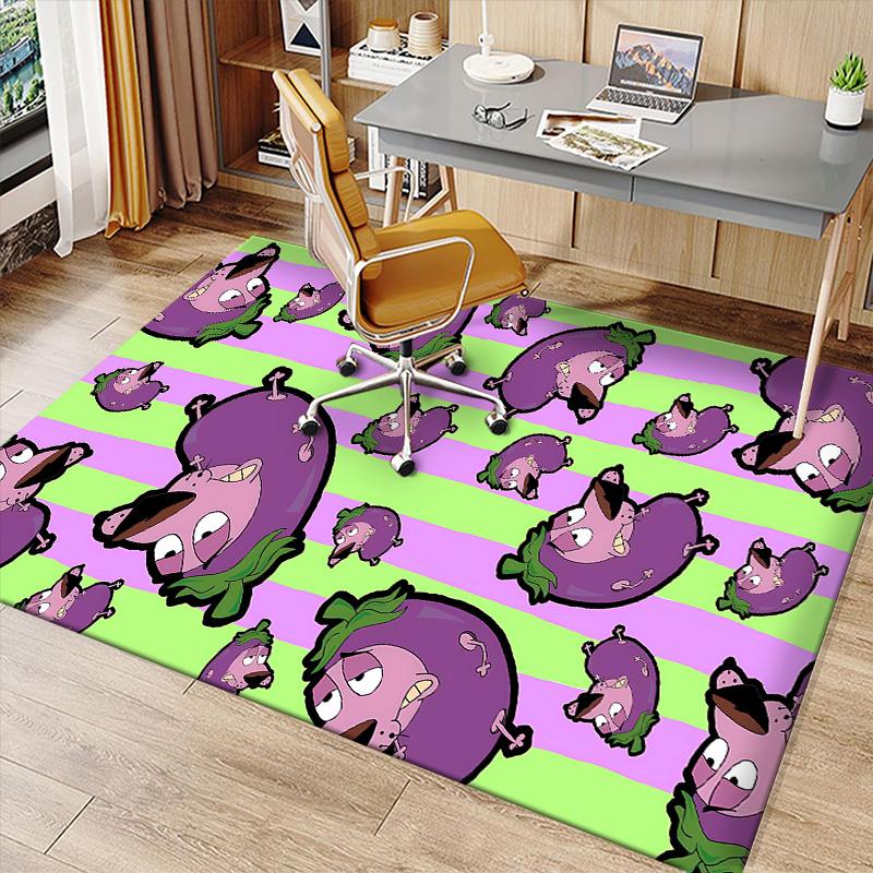 Courage the Cowardly Dog1 Printed Absorbent Washable Carpet, Non-Slip Bathroom Mats, Kitchen Rugs, Yoga Mat,Living Room Entrance, Camping Picnic Rugs