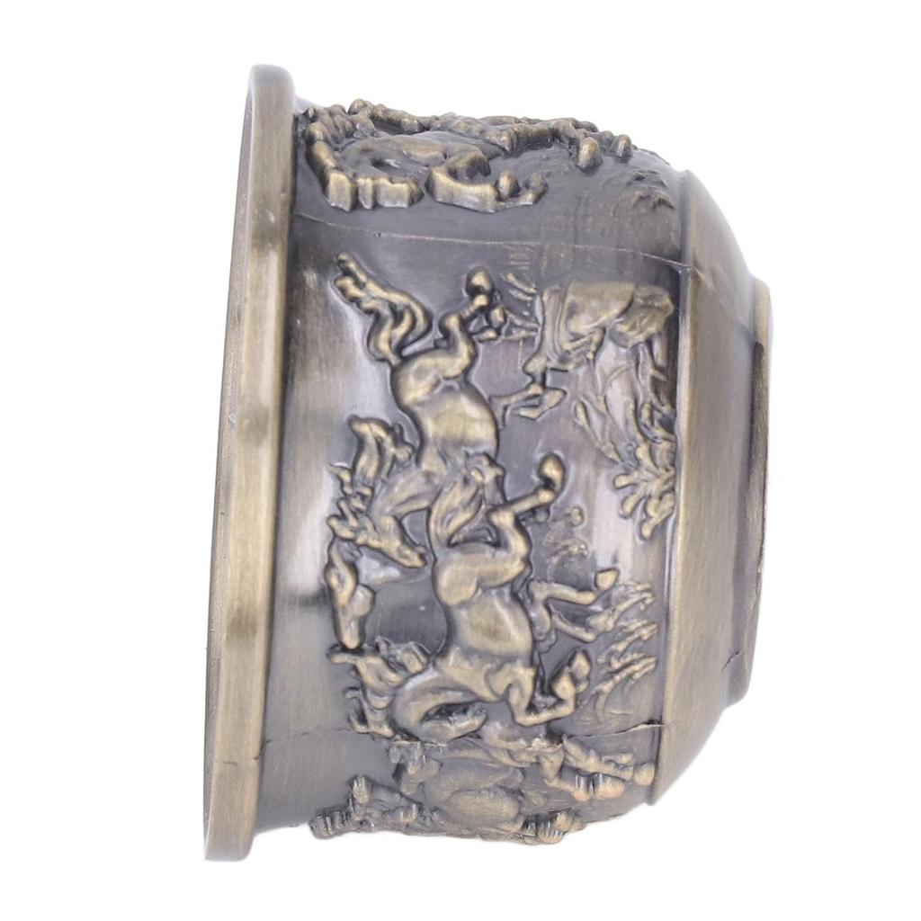 Бокал для вина ручной работы в стиле ретро-бронзы с узором «Лошадь к успеху»