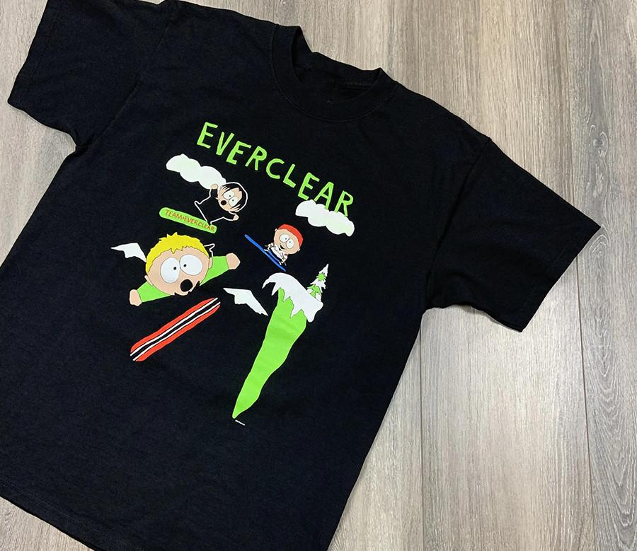 Футболка унисекс vtg группы Everclear черная Все размеры от S до 45XL XA1097