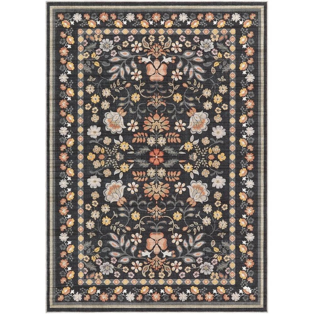 Ковер для гостиной Прикроватный коврик для спальни Ковры машинной стирки Весенние цветы Растение Ретро Домашний декор Ковер