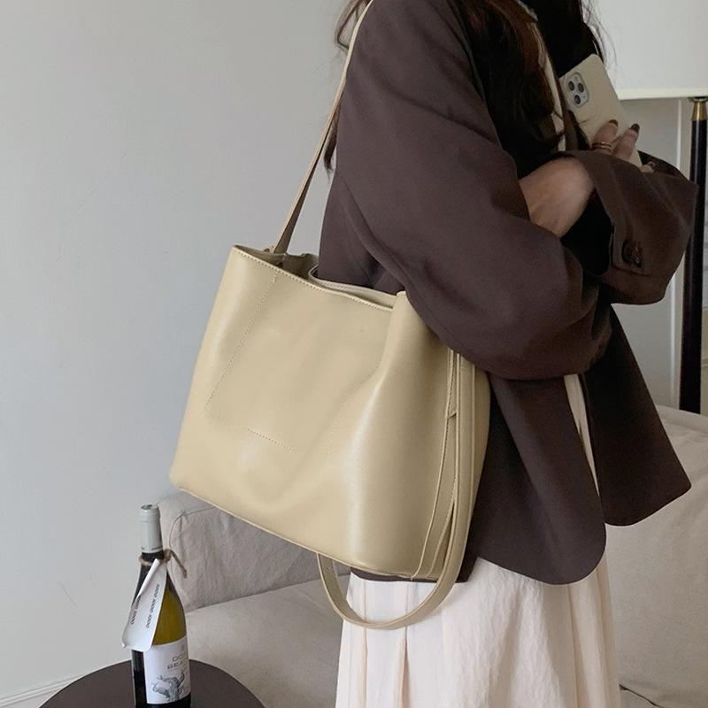 Универсальная сумка большой вместимости женская новая модная сумка-ведро в стиле ретро на плечо, сумка-мессенджер, сумка-тоут