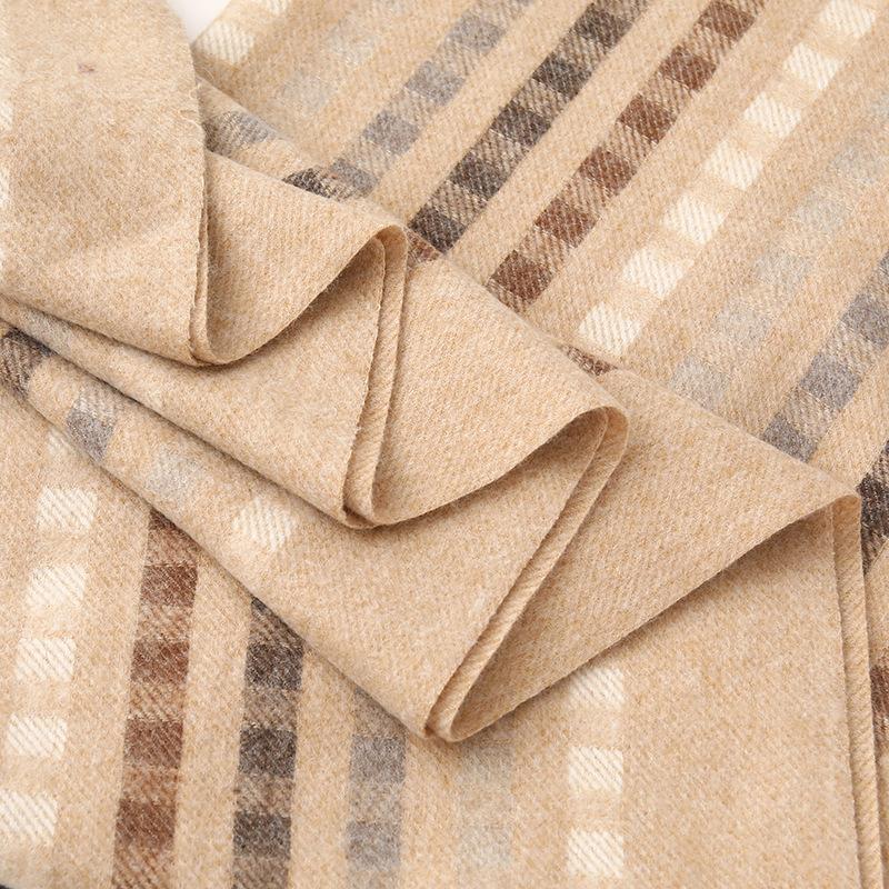 Plaid Scarf Women's Winter Thickened Warm New Men's Scarf Shawl High End Cashmere Wool Scarf