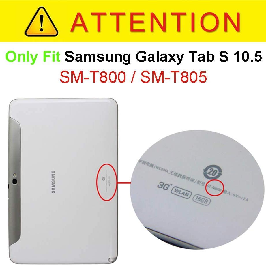 Ударопрочный кожаный чехол-подставка для планшета Samsung Galaxy Tab S 10,5 SM-T800 SM-T805 SM-T801 Защитный чехол Funda