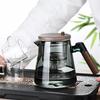 Heat Resistant Tea Pot with Infusers Creative One-button Filtering Teapot Loose Tea