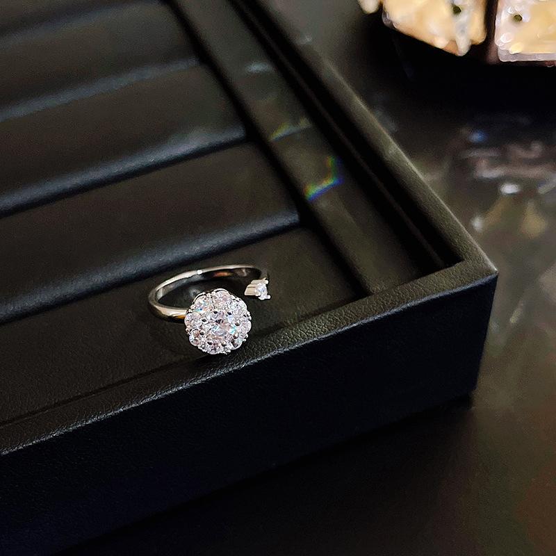 ANENJERY Комплекты ювелирных изделий с цирконом ААА, обручальное кольцо, ожерелье, серьги для свадебных украшений, подарок на день Святого Валентина для женщин