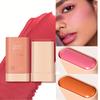 30g Multifunctional Blush Stick Large Capacity Face Eye Lip Natural Nude Makeup Trim & Brighten Solid Blush Stick Blush Cream Women Makeup