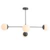Люстра Globe Mid Century Black Brass Sputnik на 4 лампы Fixtur
