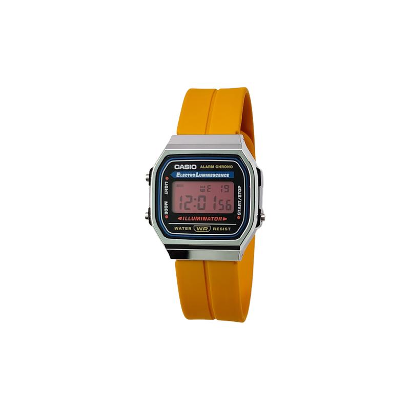 Casio Индивидуальные часы модифицированная серия серебристый смоляной корпус водозащита на каждый день A168WA-1W модифицированные-розовый кварц соты Кварцевые sil TuYanSeBiaoDai