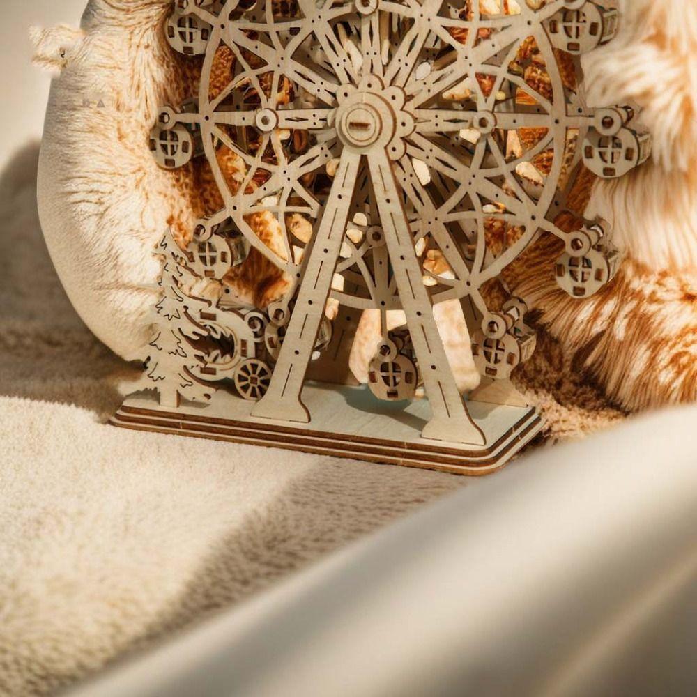 Assembly Toy 3D Rotatable Ferris Wheel Assembly Toy DIY 3D Rotatable Ferris Wheel Toy Kids Toys