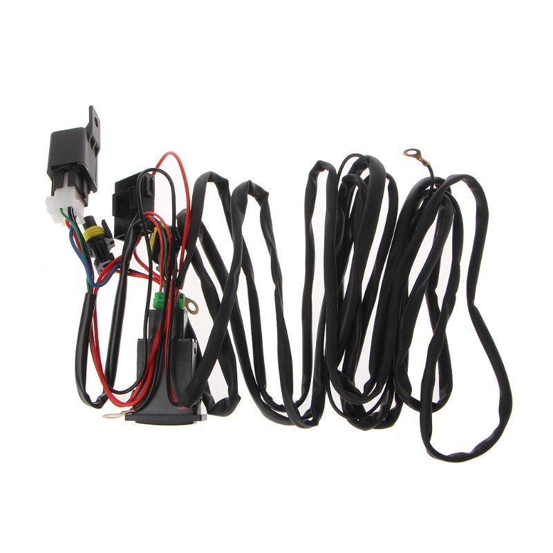 Universal 12V 40A Relay Wiring Harness With On/Off Switch Kit For Car LED Fog Light M77