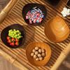 4/8PCS Wood Grain Plastic Bowl - Multifunctional Salad Fruit Candy Container For Party Gathering Table Supplies