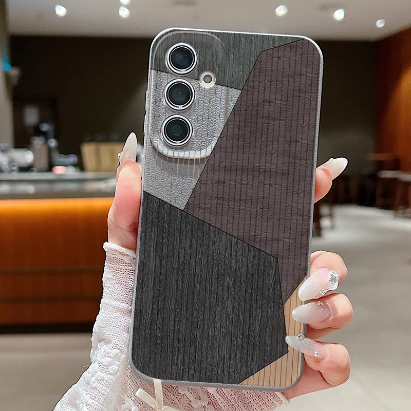 Чехол с винтажным узором камеры для Samsung S26 Ultra A57 A37 A17 A18 S25 S24 S23 S22 Ultra S21 FE A15 A35 A55 A16 A36 A56 5G Мягкий чехол с текстурой кожи