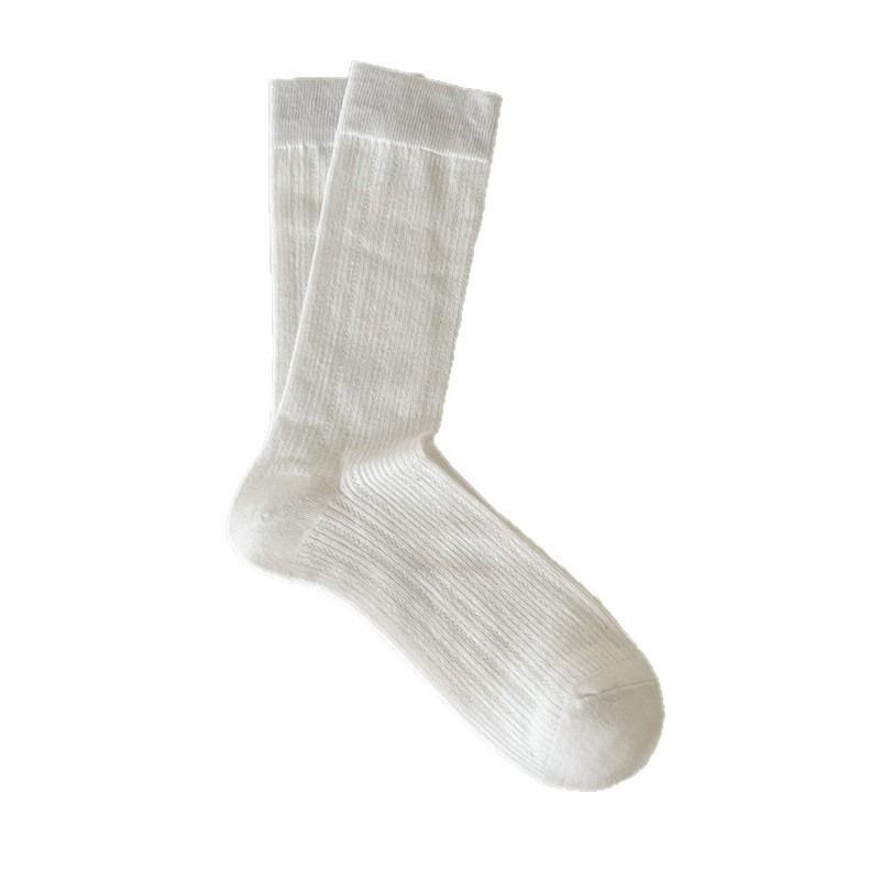 Women's Mid-calf Socks, Thin Ice Silk for Spring and Summer, Long Pile Socks for Summer