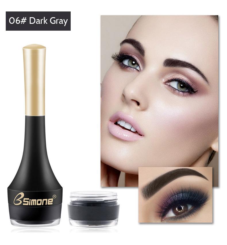 Гламурный долговечный крем для бровей, водостойкий, устойчивый к поту, держащий макияж, натуральный легкий цвет, дикая паста для бровей