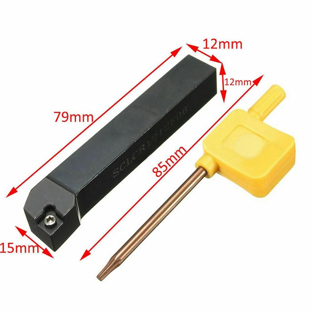 SCLCR1212H06 Держатель токарного резца + 10 шт. CCMT060204-HM VP15TF Вставной инструмент