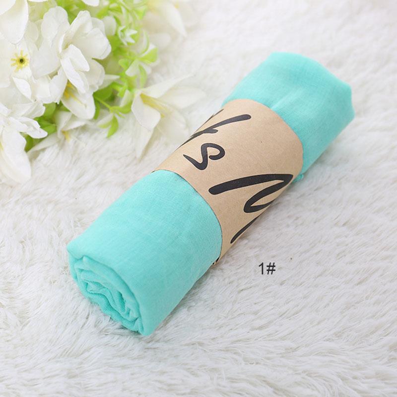 Женский шарф, шаль, женский модный платок, мусульманский платок, однотонный цвет