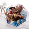 Moana Adventure Automatic Opening and Closing Umbrella, Lightweight 3-Fold, With Cute Cartoon Characters, Suitable for Home, Outdoor and Dai
