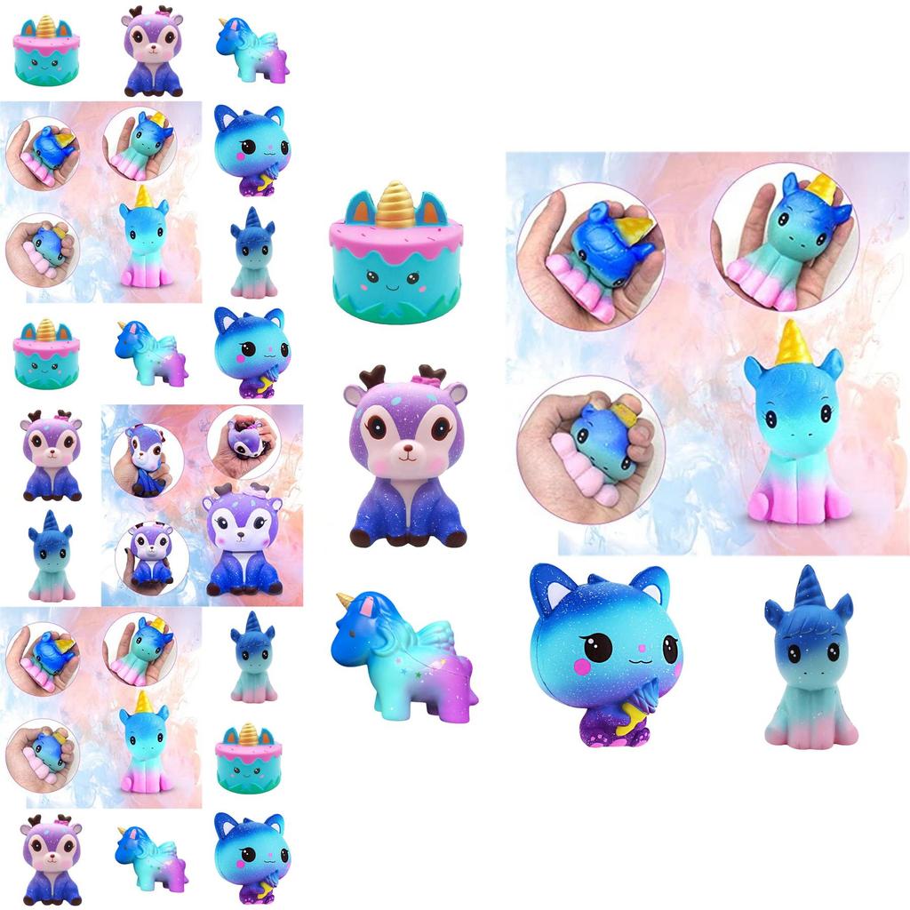 Fun And Relaxing Squishy Unicorn Fast-recovering Cartoon Design Multiple Colors