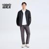 Benlai Men's Stand Collar Loose Long Sleeve Casual Shirt
