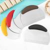 Kitchen Baking Tools Half Round Scraper Dough Bread Cutting Stainless Steel Scraper Household Baking Tools Gadgets