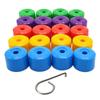 20Pcs for VW Tiguan Golf MK5 Passat B7 Wheel Tire Hub Cap Nut Bolt Cover Rim Tyre Screws Plugs Studs Car Decorations Accessories