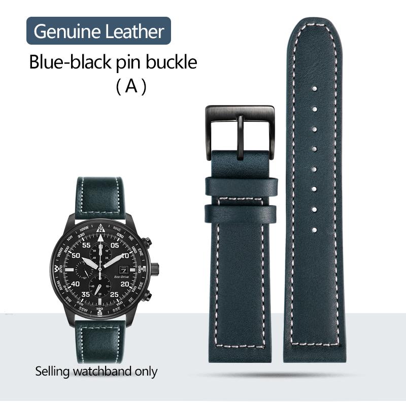 High Quality Cowhide Leather Watchband for Citizen CA0690 CA0695-17E CA4500 Bracelet Men's Steel Rubber Watch Strap 20mm 22mm
