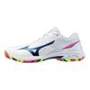 Mizuno Wave Claw 4 Ткань Кожа Круглый Носок Удобные Амортизация Отскок Низкие Кроссовки для Бадминтона Унисекс 71GA2643-02