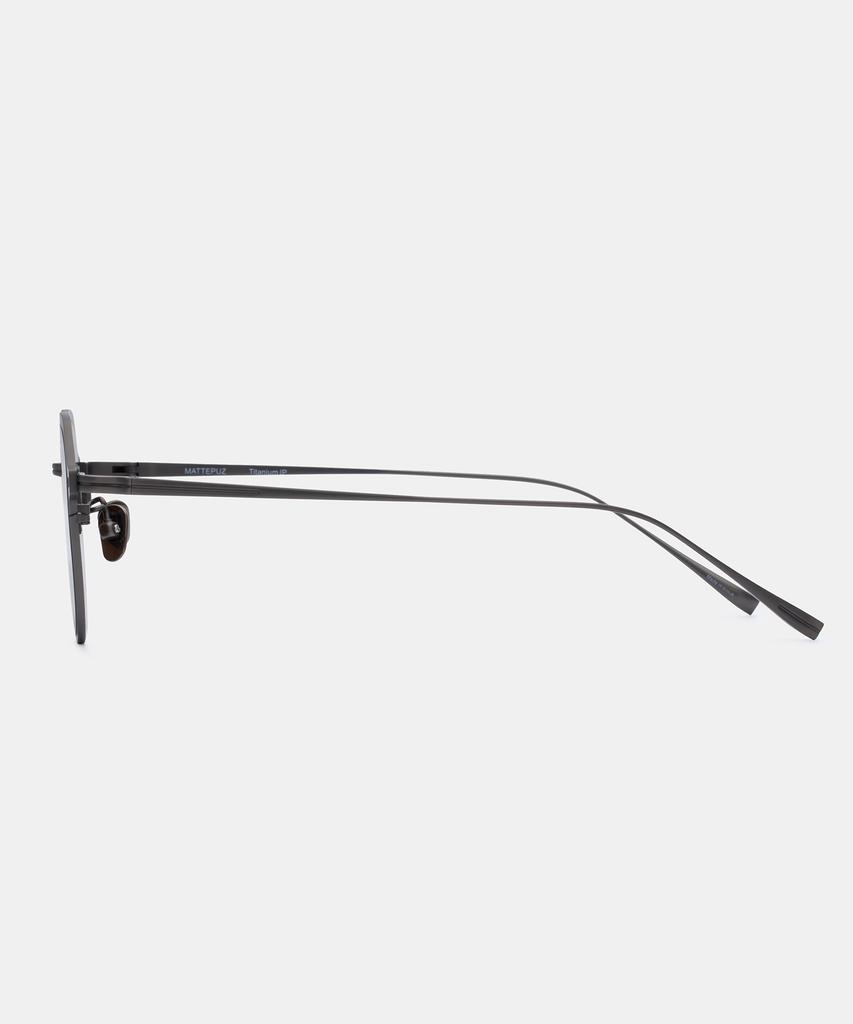 Maeteupeojeu Mp-09 Титановые Красные Солнцезащитные Очки Темно-Серебристые