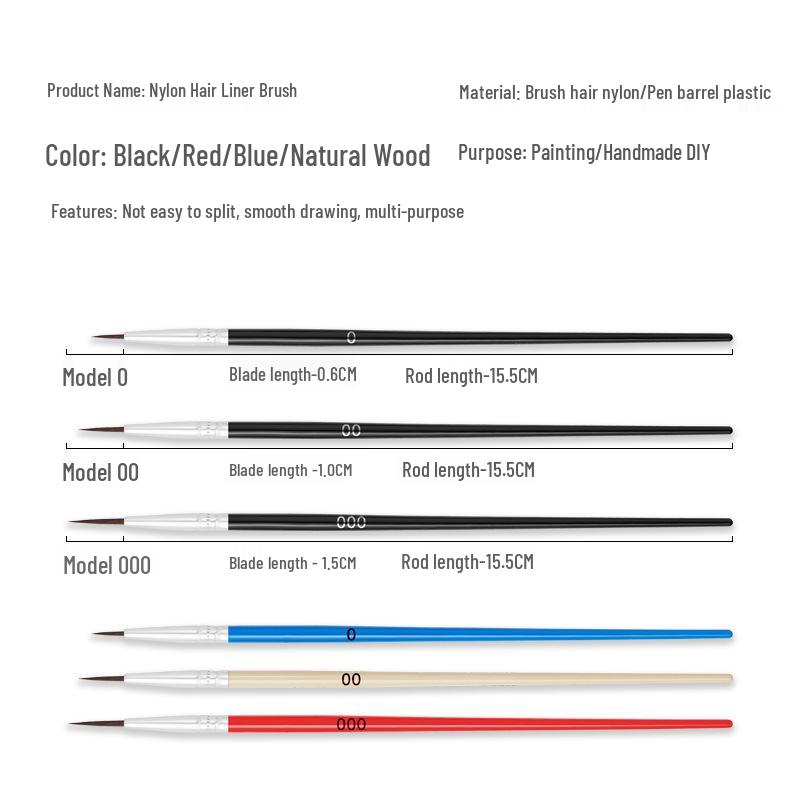 Набор цифровых кистей для масляной живописи и раскрашивания для акрила, гуаши и использования в детском саду