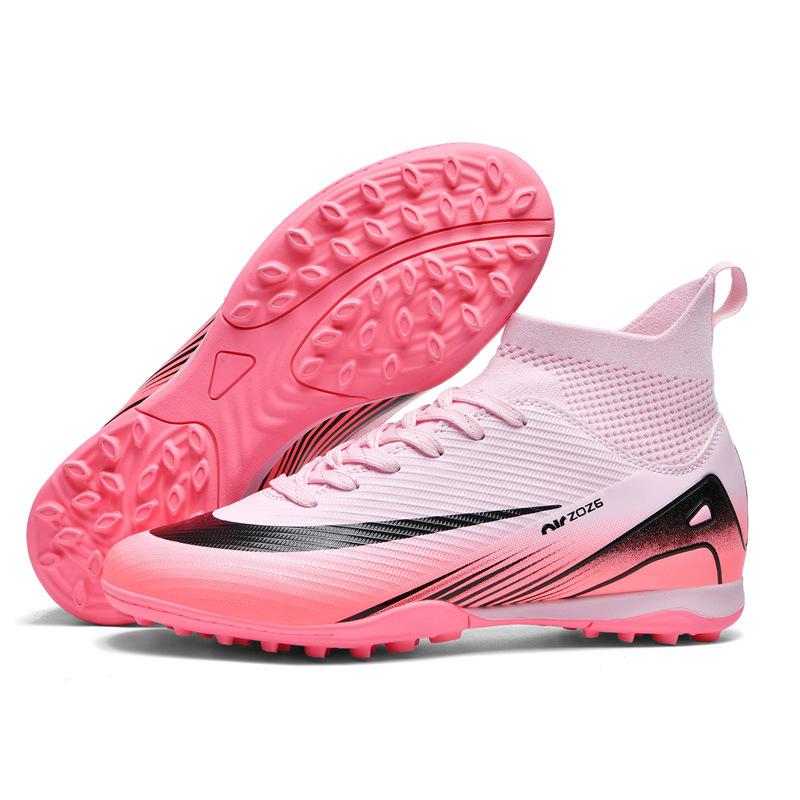 Football shoes long broken nails high top men's and women's youth sports training shoes